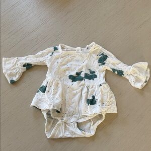 Kate Quinn Cream and Green Baby Diaper Cover